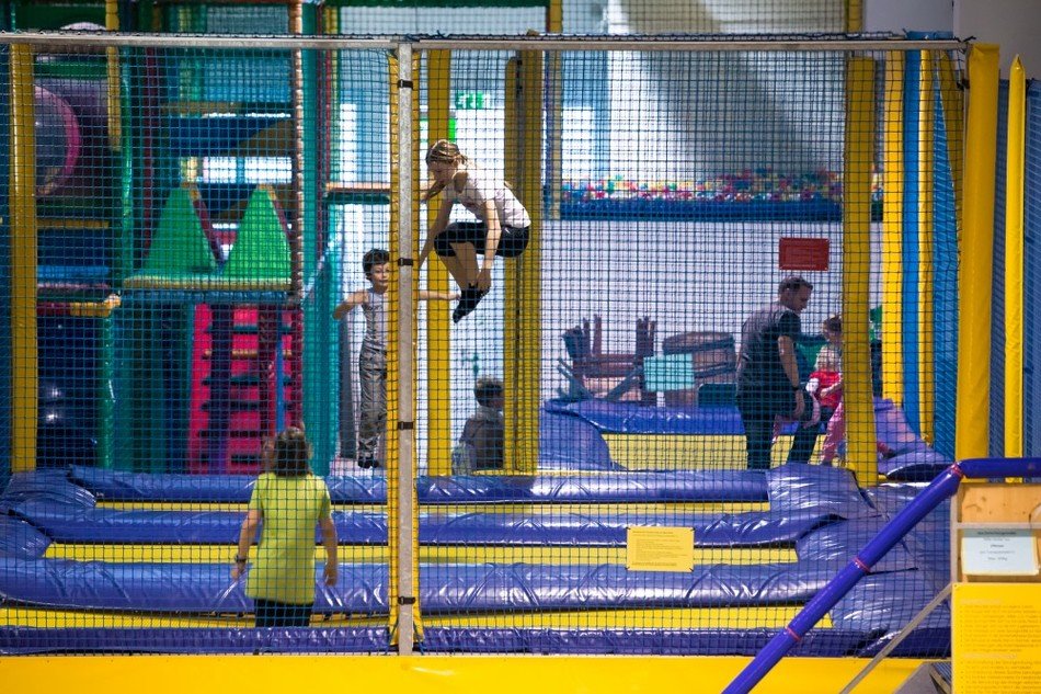 Trampolin im Piratolino Indoorspielplatz in Winterthur