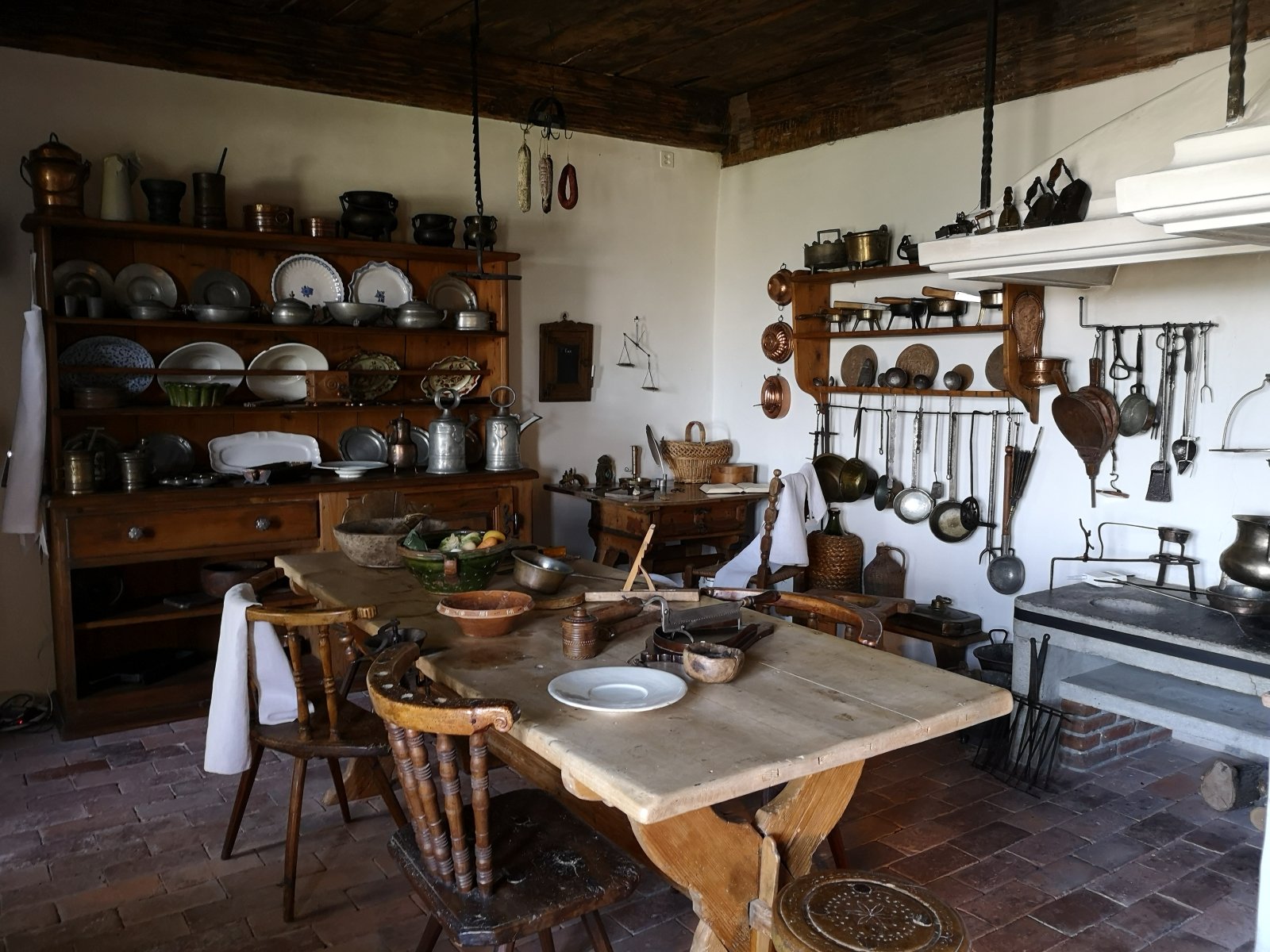 Küche im Schloss Lenzburg im Aargau