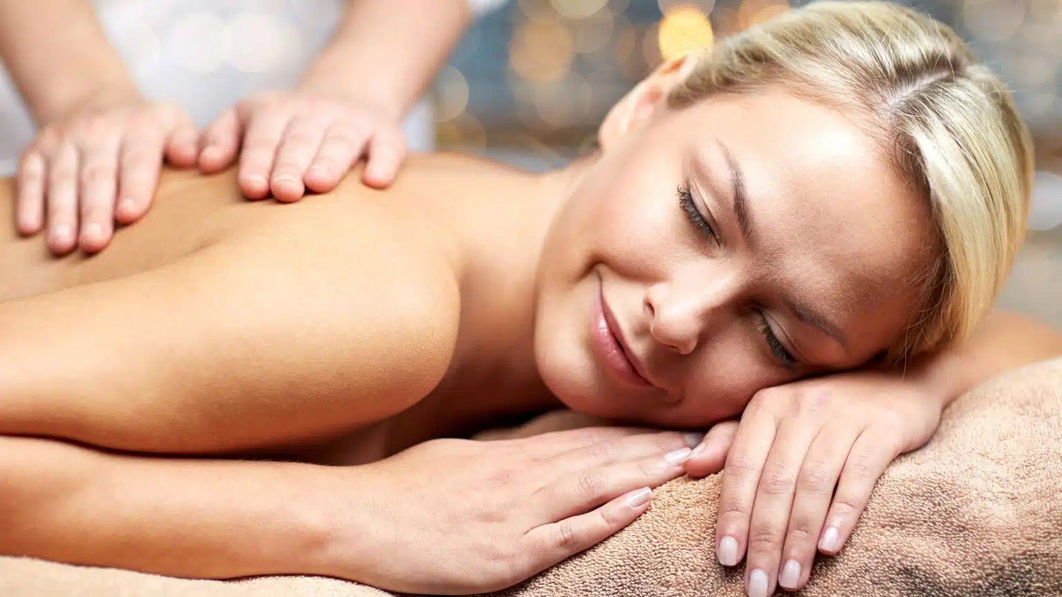Klassische Massage im Wellness-Bereich des Freizeitzentrums Säntispark